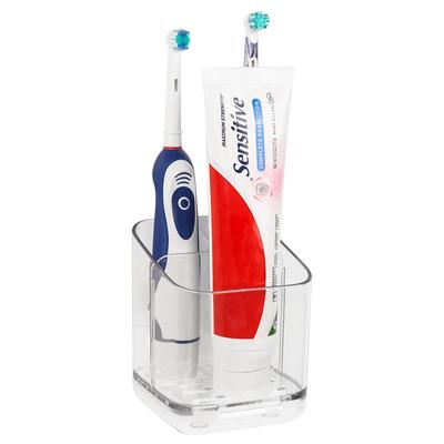Linkidea Electric Toothbrush Holder for Plastic Toothpaste Compatible with iO Series and Philips Sonicare ProtectiveClean Bathroom, Organizer, 3-Slot