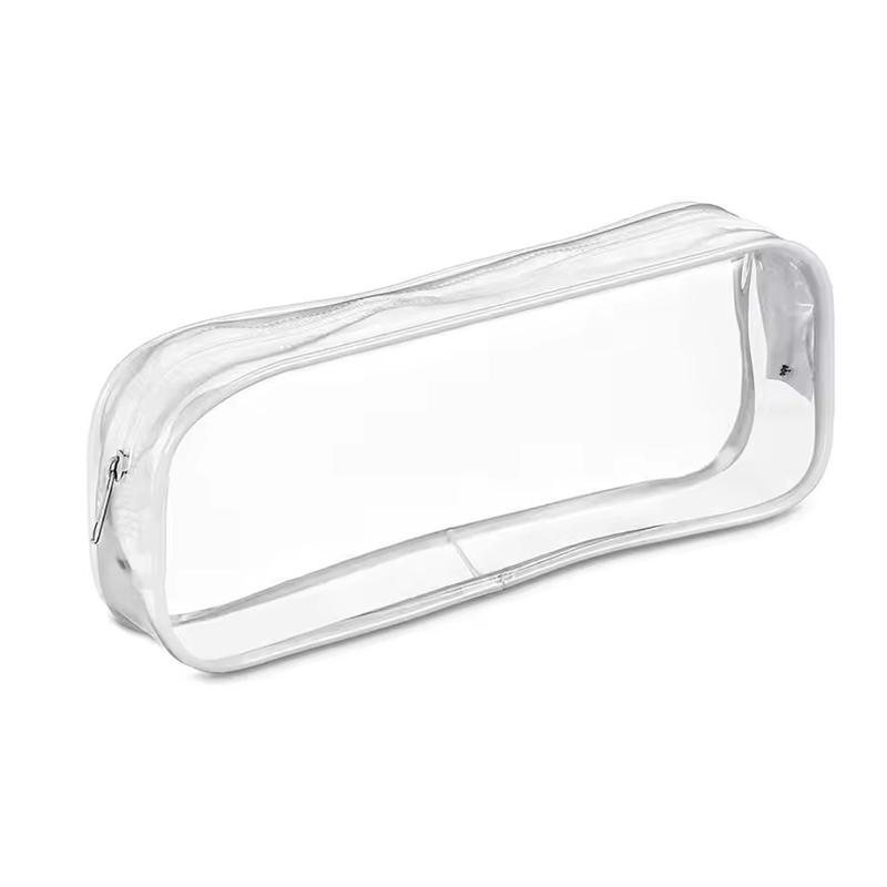 1/4pcs Transparent Pencil Case Large Capacity Waterproof Pen Bag Box for Girls Cosmetic Bag Stationery Office School Supplies