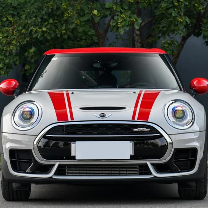 Car Engine Sticker Auto Decal Hood Scratched Vinyl Stripe Decal For Mini Cooper R55 R56 R60 F55 F56 F60 F54 Car-Styling Decor