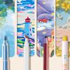 Thick acrylic cardboard specifically designed for art students can be torn off for painting, drawing notebook for students