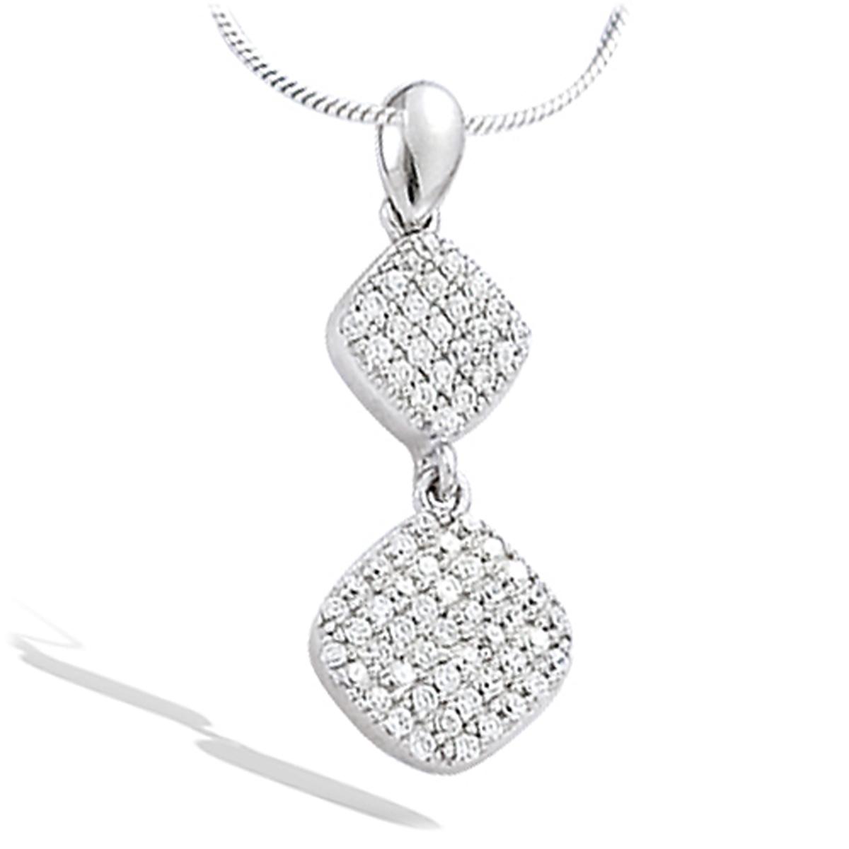 

Les Trésors De Lily [H5548] - Серебряный кулон «Богиня» Серебристо-белый (родиевое покрытие) - 23x11 мм