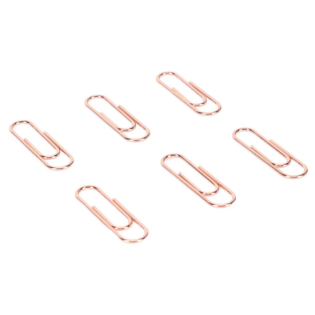 1.1in 100pcs Paper Clips Rust Prevention Increased Slip Resistance Portable Metallic Paper Clips for   Daily Use
