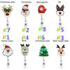 Office Worker Belt Clips Christmas Badge Holder Retractable Badge Reel Clip ID Card Chain Clip