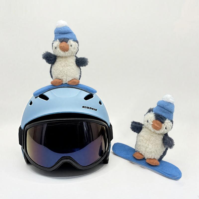 

Детский лыжный шлем Пингвин Мультяшный Милый Мотоциклетный Электромобиль Локомотив Маленькое Украшение Ветрозащитный и Теплый