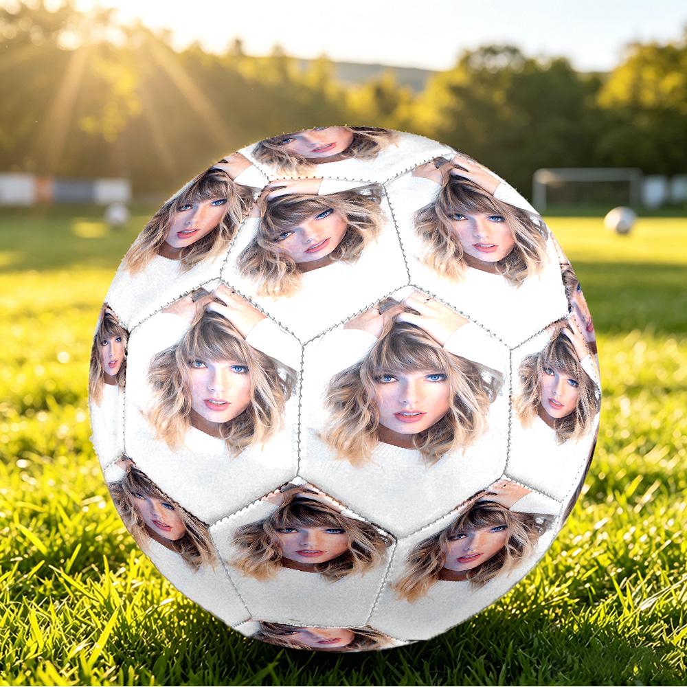 Stampa Taylor Swift Dimensione 5 Pallone da Calcio Resistente agli Urti?Palla Sportiva Assorbente Per Allenamento Partita Gioco all'Aperto