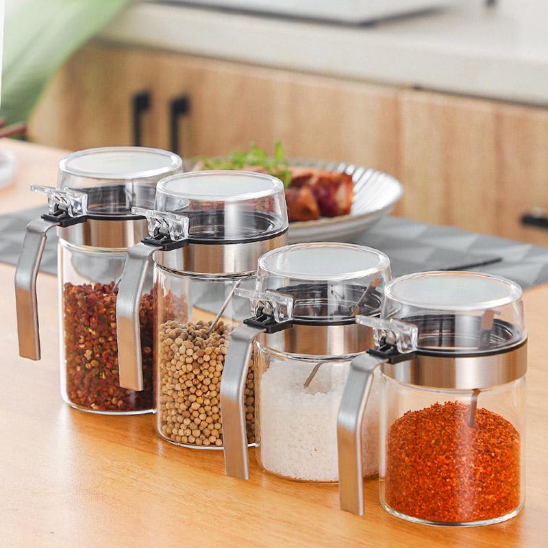 4oz Square Empty Seasonings Bottles for Spice Herbs Small Items Storage
