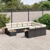 VidaXL Garden Lounge Set with Cushions 11 Pcs, Patio Seating, Furniture Set, Backyard Terrace Furniture 3227204