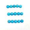 Lote de Pedras Preciosas Soltas de Turquesa Natural Sleeping Beauty Cabochão Redondo 18 Peças 4 MM 5 CT Para Fabricação de Joias