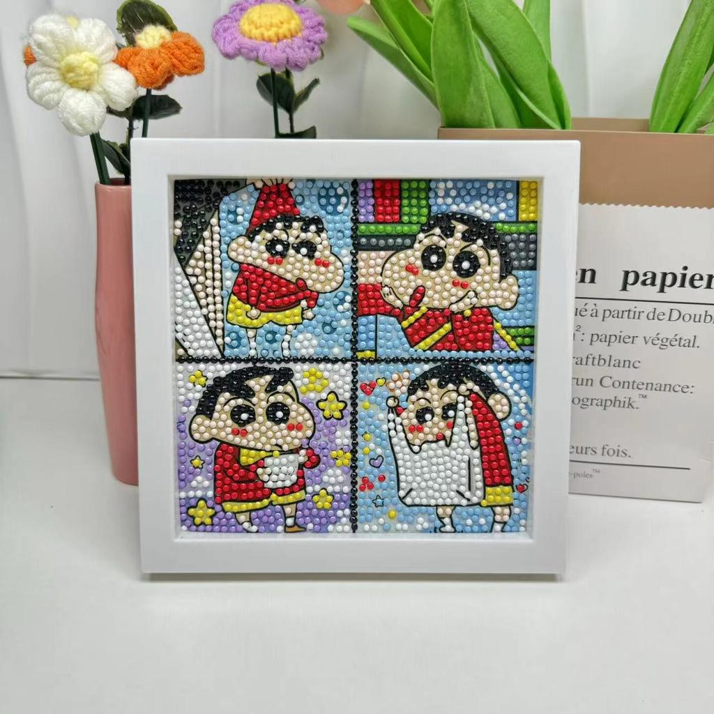 Free Shipping/Cartoon Diamond Painting Children'S Gift Handmade Cross Stitch Framed Diy Bedroom Sticker