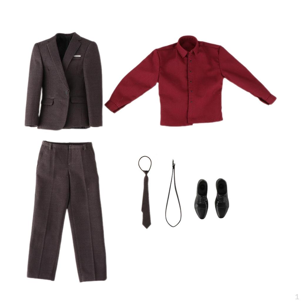 1/6 Herrenpuppen-Bekleidungsset, Vollanzug für 12'' Actionfiguren