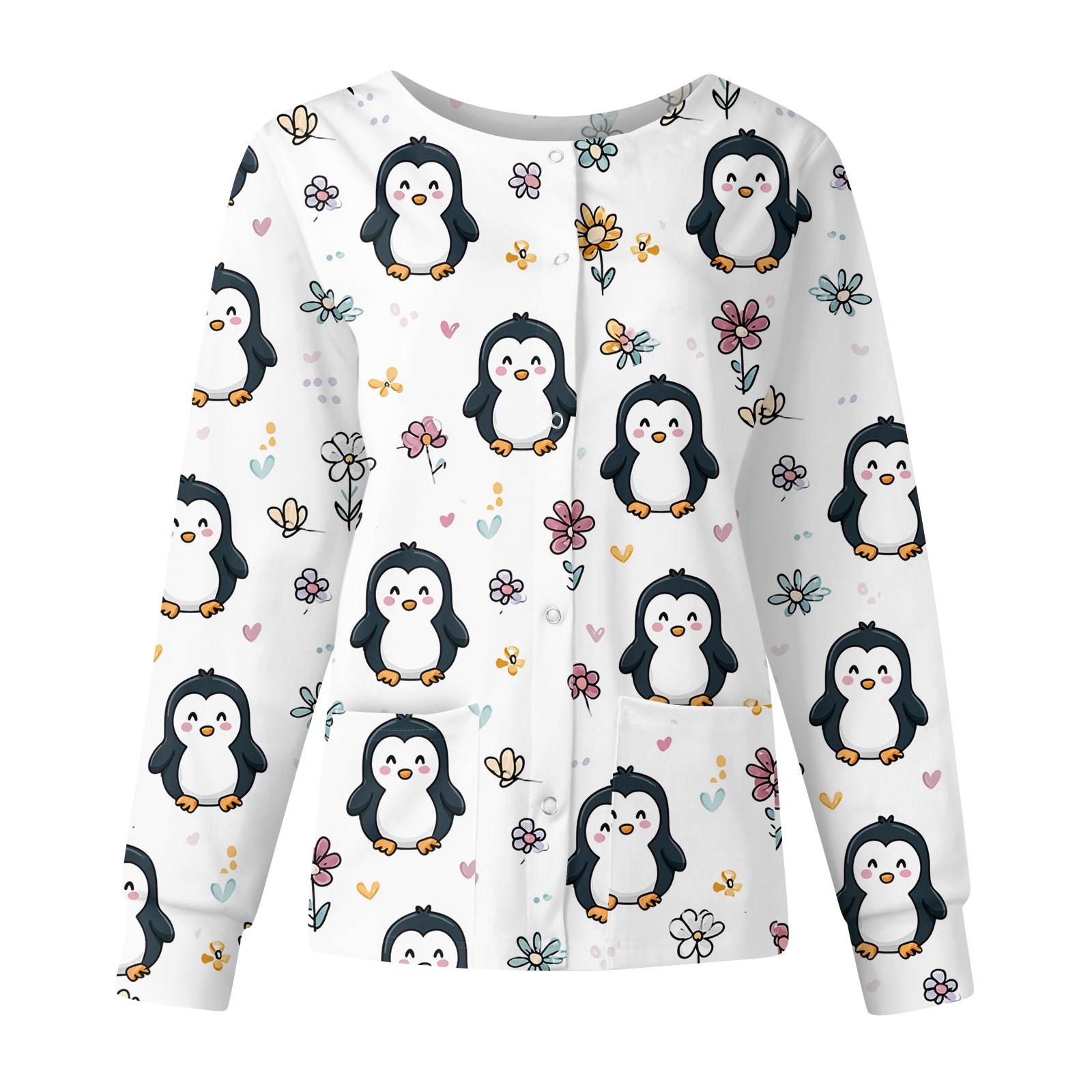 

Женская повседневная модная куртка с длинным рукавом, стоячим лацканом, однобортная, с милым принтом животных, рабочая куртка, топы XXXXXL