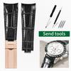 20mm Arc joint watch Strap For Rolex Genuine Leather watchband Submariner Daytona GMT men Original Style cowhide watch bracelet