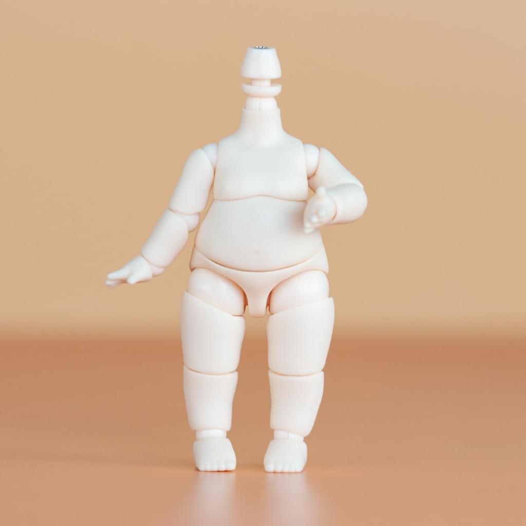 YMY Doll Body YMY BJD GSC Doll Head Mini Scale Cute Fat Action Figure Suitable for New Year Gift Honey Peach 8.8cm Pear-shaped 1/12 1/8 1/12