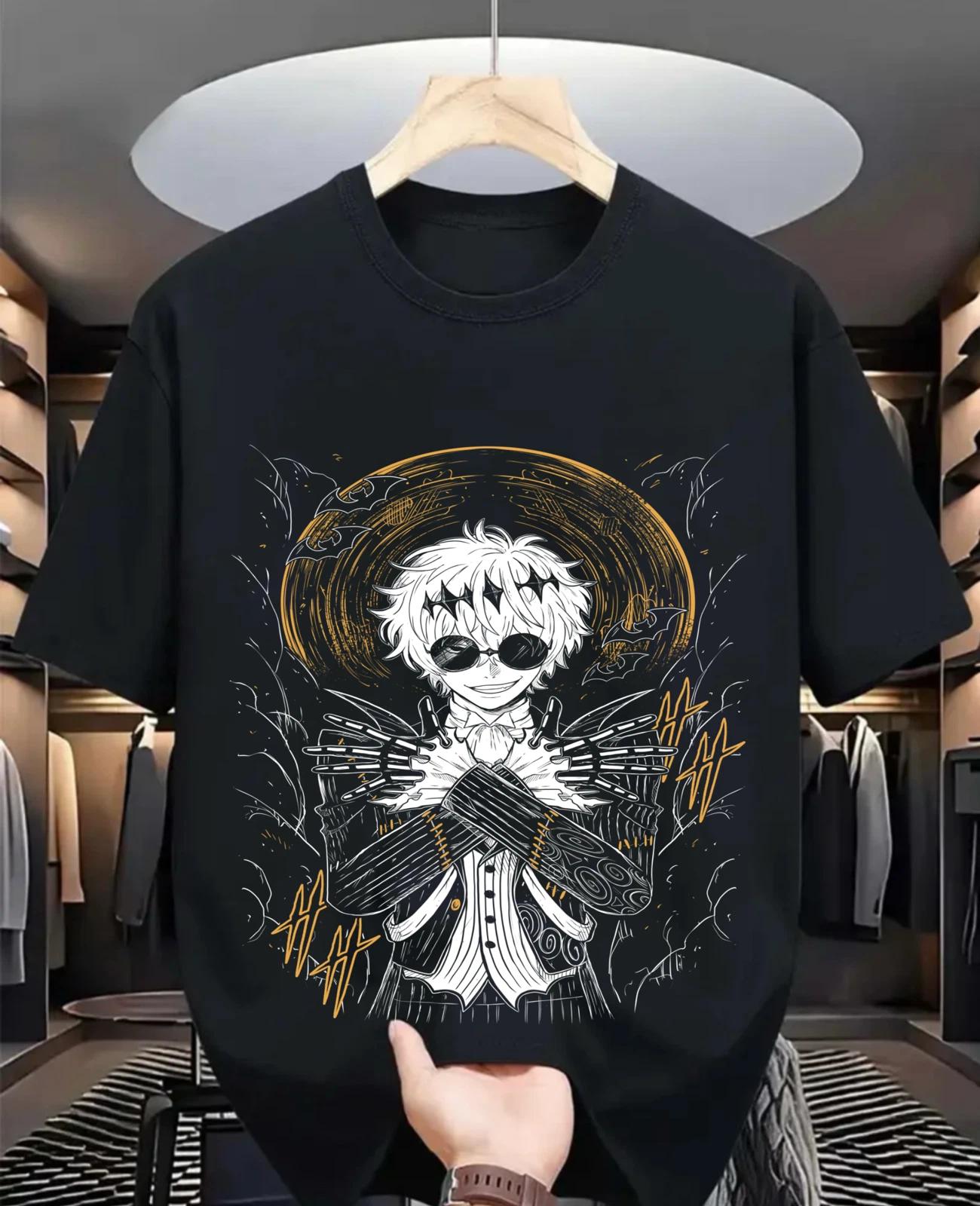 Аниме Футболки Хэллоуин Японский мобильный смерть Рубашка Подарок Ужасы Аниме 3XL