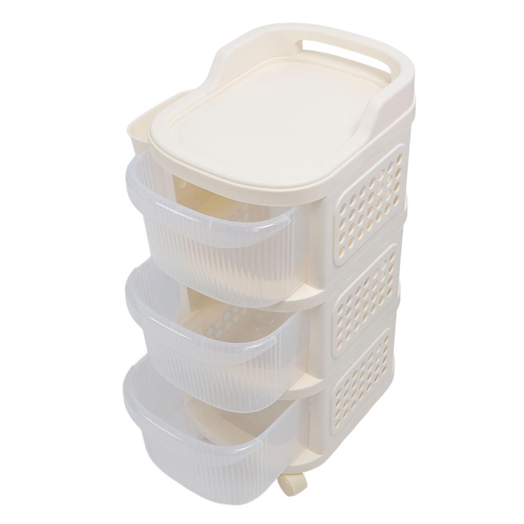 Baby Wickeltischwagen mit Rad Neugeborenen Kinderzimmer Essentials Aufbewahrungsorganizer Beweglich 3 Schichten