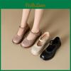 Shoes Genuine Spring Leather Summer Women Mary Jane Flat Brand Ladies Casual Shoes Black White Plus Size 41