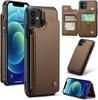 IPhone Wallet Protective Case with Card Holder, RFID Shielding, Men's and Women's Shock-absorbing Leather Bracket, Durable Protective Phone Case