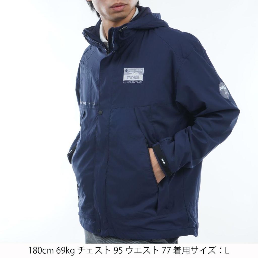 Ping Apparel Men's Water-Repellent 3-Way Blouson (Vest and Blouson Set) / Golf / 621-3220003 120_Navy L