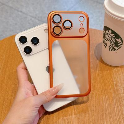 Matowe Galwanizowane Etui do iPhone 17 Pro Max z Ochroną Przeciw Upadkom i Pełnym Pokryciem Obiektywu
