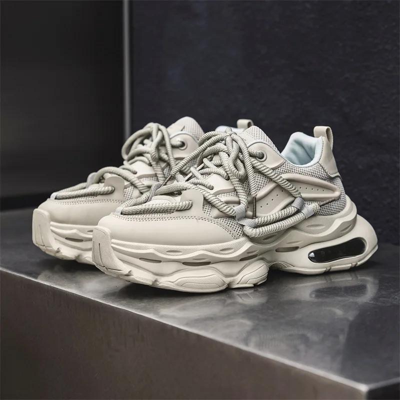 New Classic Men's Shoes Versatile Thick soled Casual Shoes Breathable and Comfortable Running Sports Shoes sneakers men