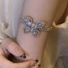 Fashionable Zirconia Butterfly Bracelet Comfort Fit Korean Styles Fashion Accessory for Casual or Formal Occasions