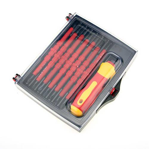 zmart 14-Piece Set of Insulated Screwdrivers, 1200V, Magnetic Screwdrivers, PH2, 1, 0, Flathead, Torx, U, Y