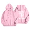 Women's Printed Round Neck Pullover Sweatshirt Hooded Drawstring Sweatshirt Top
