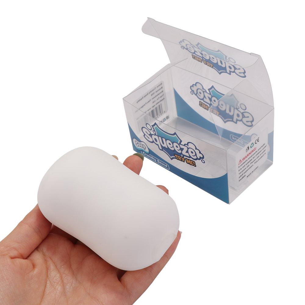 Round Blocks Filled Soap Ball Squishy Finger Relax Sensory Fidget Ball Crispy Squishy Studen