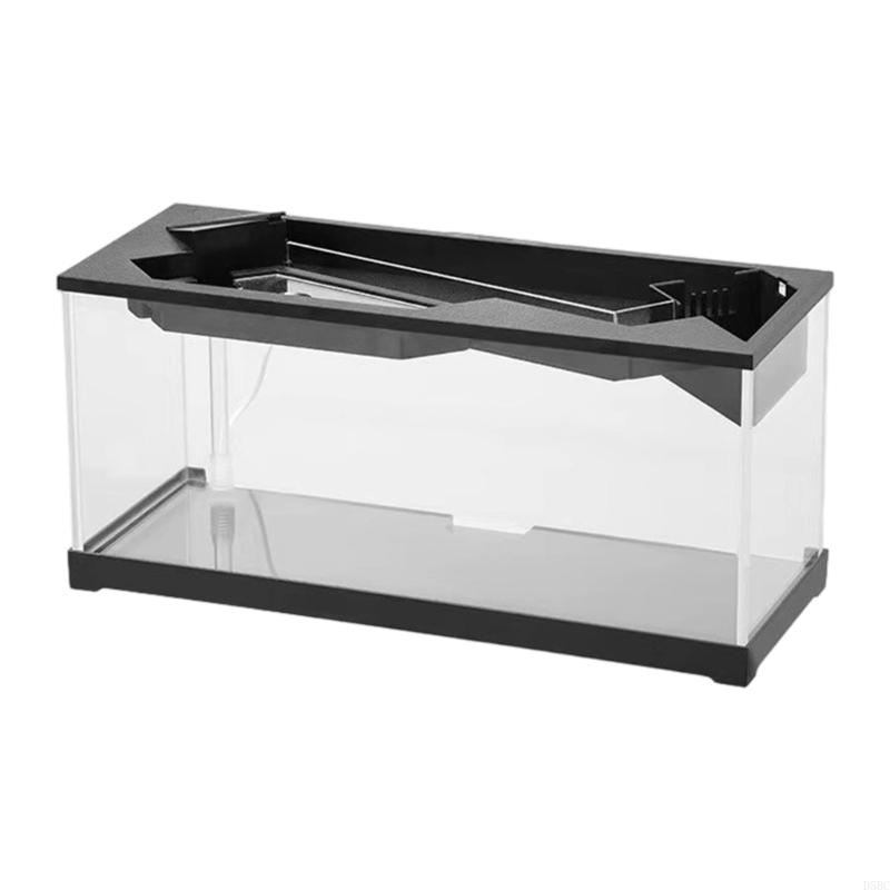 

Small Aquarium With Heating Pad LED Quiet Filtration System Acrylic Tanks For Bettas For Fish Ecosystem