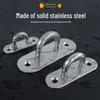 304 Stainless Steel Ceiling Hook Set - U-shaped Load-bearing Hang & Lift Hook for Fans, Sandbags, Lamps & Pendants