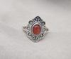 Handmade Sunstone Ring: Sterling Silver Boho Gemstone Jewelry