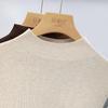 Si Baishe Women's Half-High Collar Rhinestone Knit Top