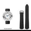 For Cartier Blue Balloon Nylon Canvas Belt Black Knight Watchband Convex Interface Men's Accessories Bracelet 20.12mm