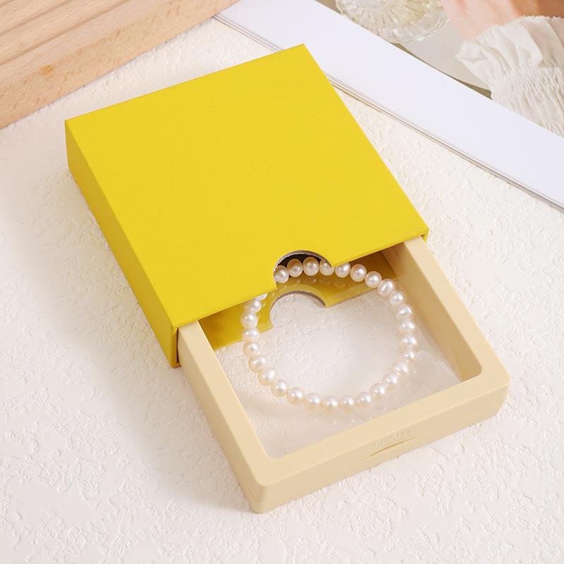 Transparente schwebende Display-Boxen Elastische PE-Folie Schmuckverpackungsbox Schmuck Halskette Ring Dichtungs-Antioxidans Sammlerstück Aufbewahrungsbox 10 Stück
