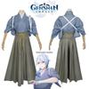Genshin Impact Kamizato Ayato Cosplay Costume Kimono Outfits Halloween Carnival