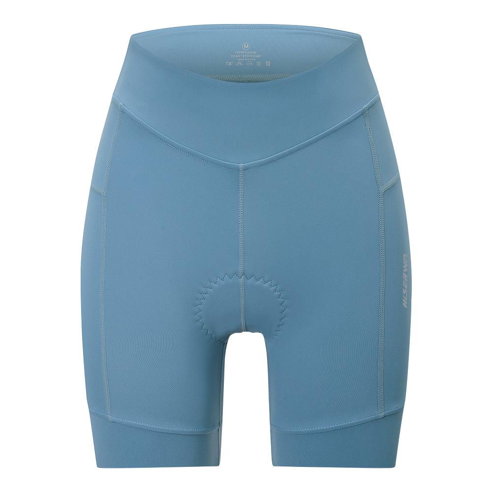 Hiserwa Women's Abdomen Control Cycling Shorts with Silicone Padded Hip Lift