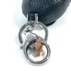MCM A BATHING APE Milo Visetos Bag Charm Key Holder Leather Black