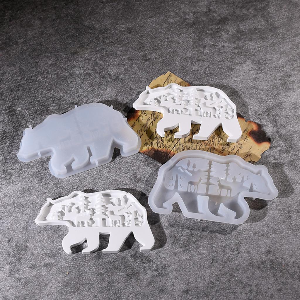Practical Sturdy Silicone Mould Accessory for Polars Bear Candle Holders Portable for Handmade Gifts and Home Accent