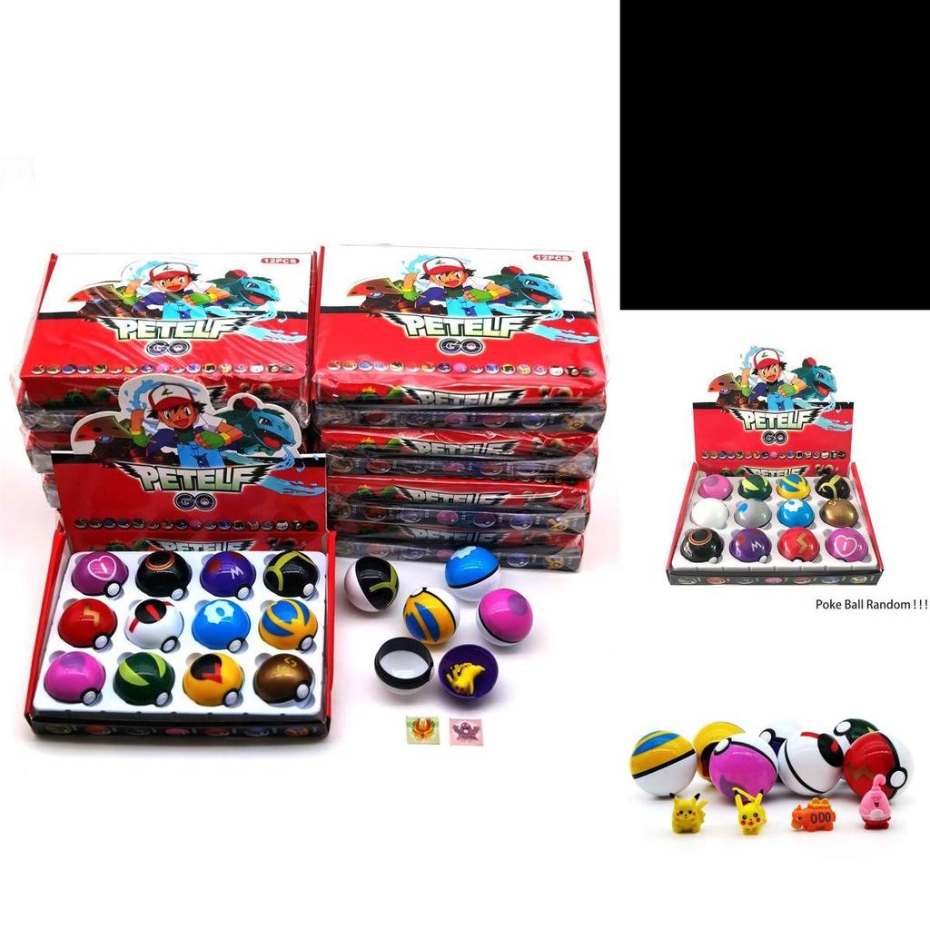 Exciting 12pcs Pokemon Go Pokeball Poke Ball Set For Kids Xmas Gift