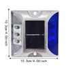 Solar Powered Solar Road Stud Light Outdoor Lighting Portable Traffic Marker Light Durable Square Shape LED Ground Light Highway