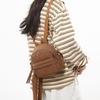 Mini Canvas Backpack Trendy Brand Niche Design Sense Small Backpack Women's Leisure Sports Cycling Bag Men's Mobile Phone Backpack