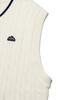 Lee Cable Knit Vest Ivory