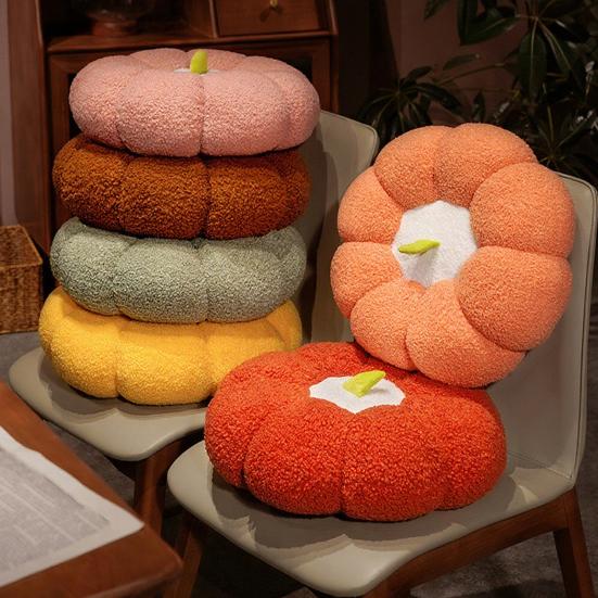 Pumpkin Seat Cushion Decorative Round Pillow Multifunctional Floor Mat Dog