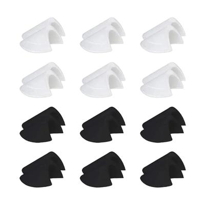 6Pairs No Sew Detachable Sponge Shoulder Pad Anti-Slip Clothing Set-in Shoulder Pads for Women Men Suits Jackets Coats