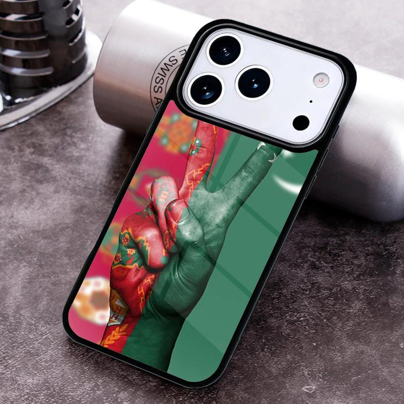 Turkmenistan Flag Soft Phone Case For iPhone 17,16e,15,14,13,12,11,Mini,Pro,MAX Soft Silicone Cover