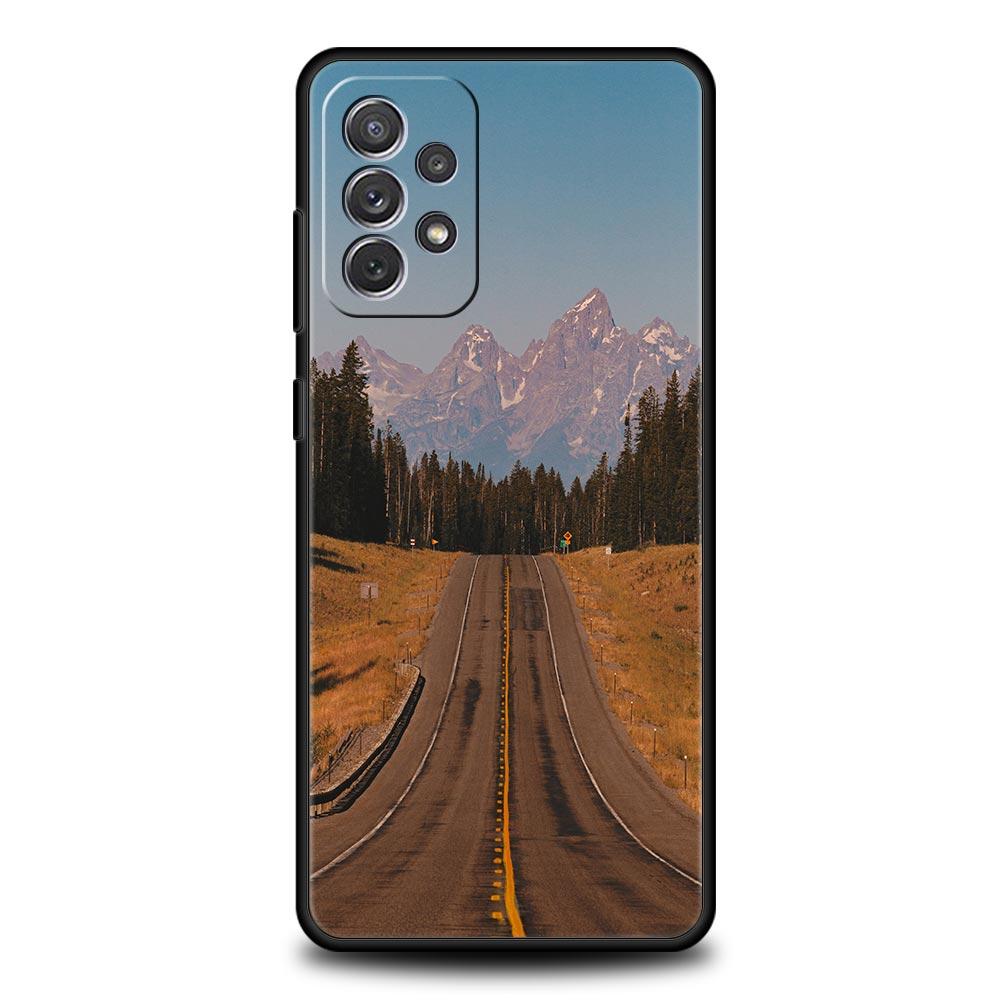 On The Road Scenery Case for Samsung A57 A37 A51 A71 A21S A17 A11 A15 A25 A41 A23 A33 A53 A73 A07 A05S A13 A35 A55 5G Cover