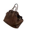 2023 Women's Large-Capacity Retro Commuter Tote Handbag - High-End Niche Design for Autumn & Winter