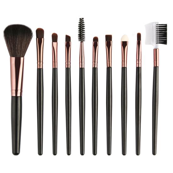 

10Pcs Makeup Tool Set Pro Eyeshadow Eyebrow Comb Eyelash Sponge Cosmetic Brush