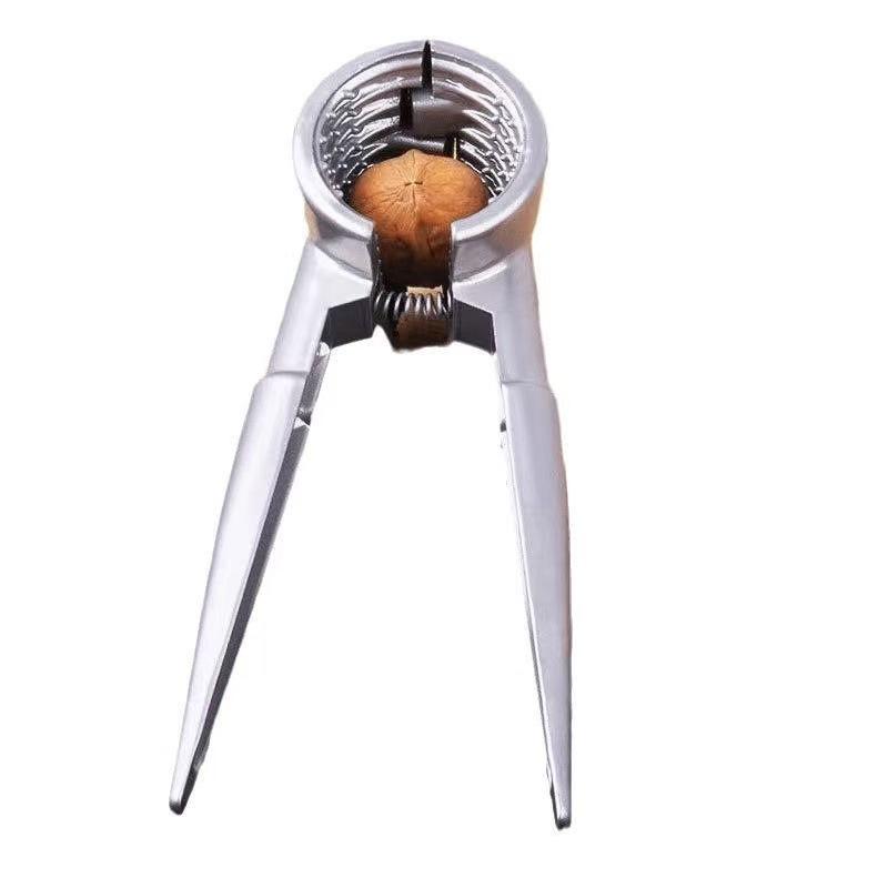 Multifunctional Metal Nut Cracker and Sheller for Walnuts, Pecans, and Hazelnuts