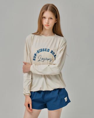 VIKINI VENDER Sun-Kissed Loose Fit Rash Guard - Cream